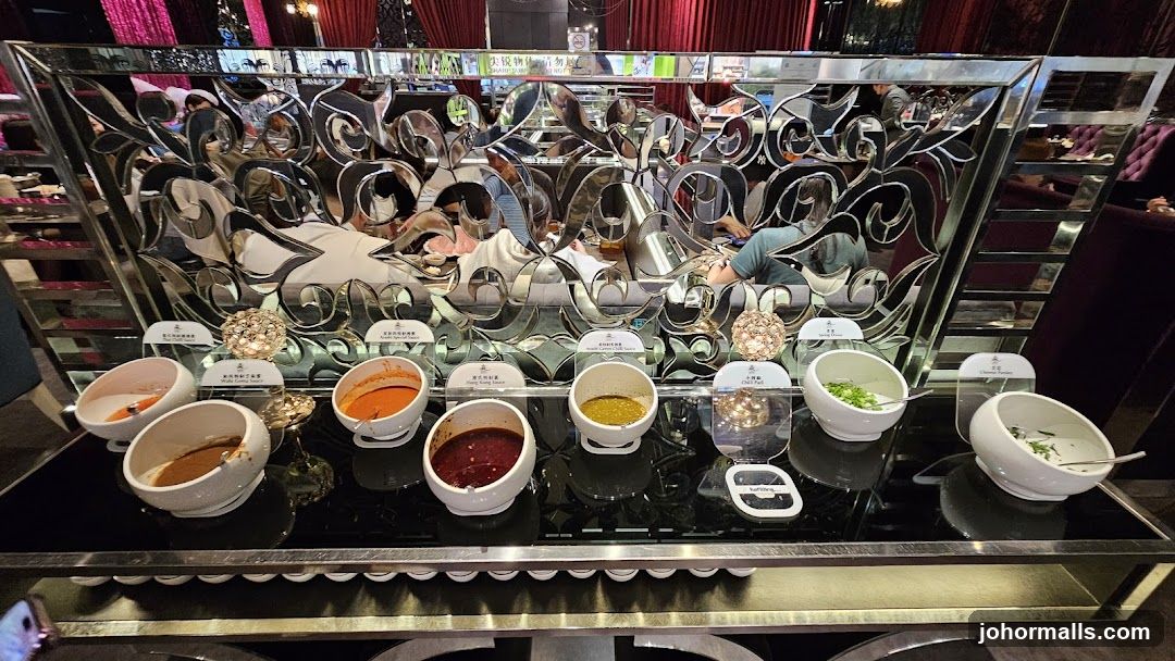 Restaurant Interior Sauce Station