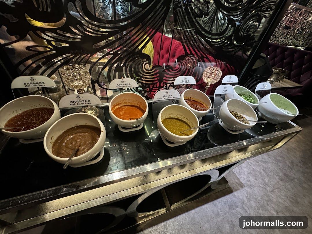 Sauce Bar Display