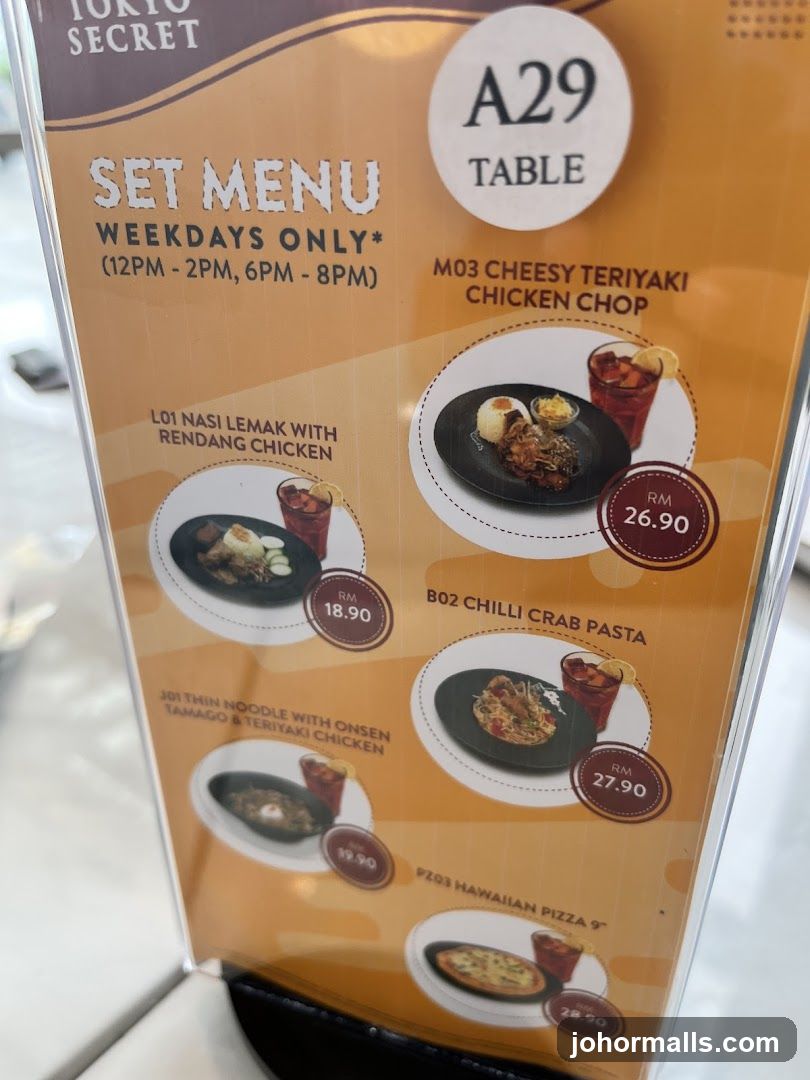 Tokyo Secret Set Menu