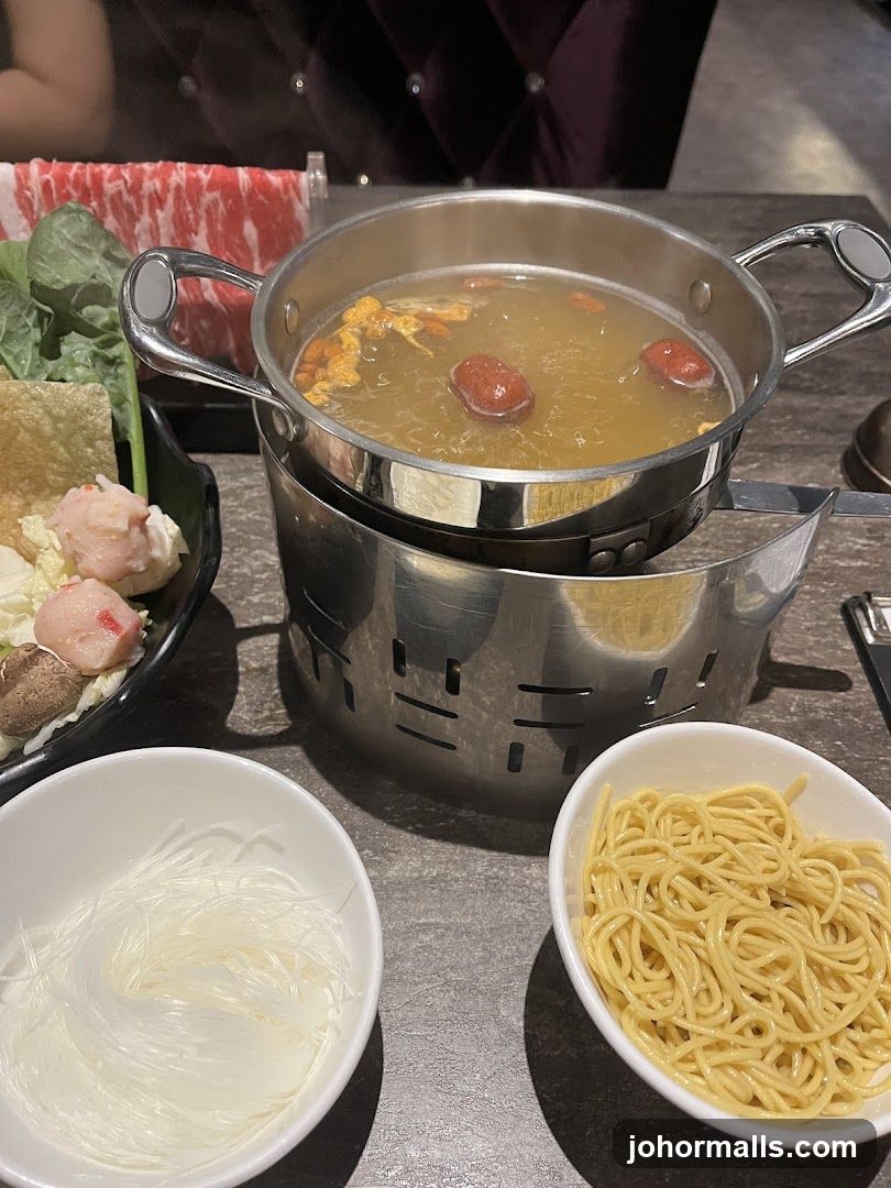 Hot Pot Dining Setup