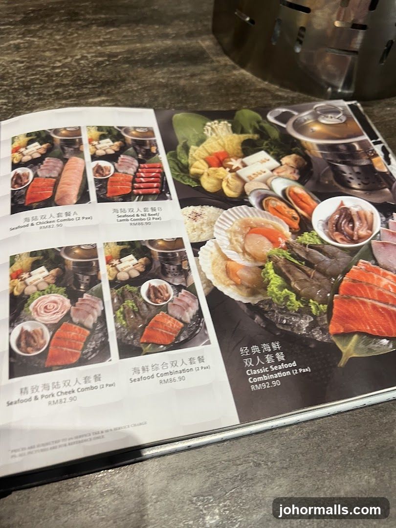 Seafood and Combo Menus