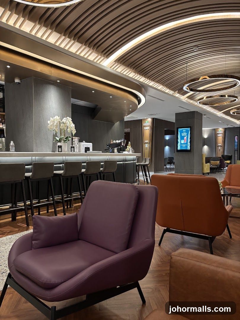 Modern Lounge Area with Bar