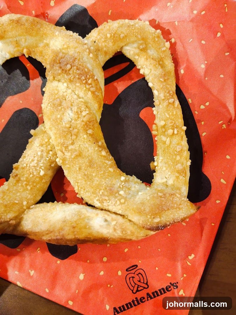 Pretzel on Branded Paper