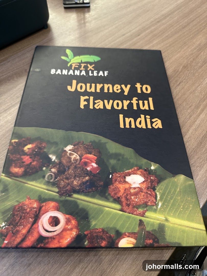 Banana Leaf Menu