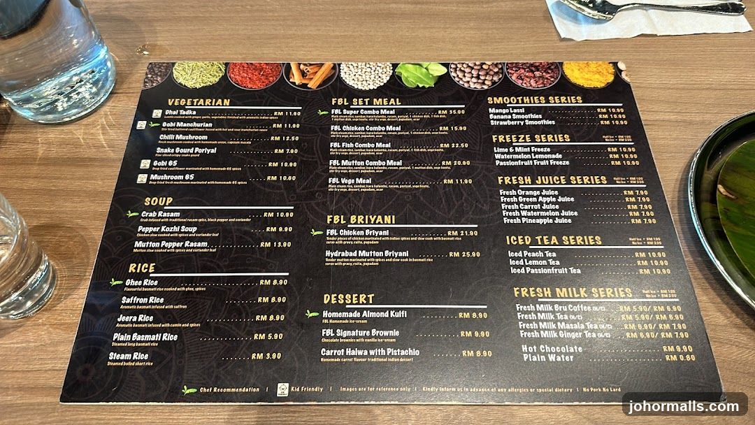 Restaurant Menu