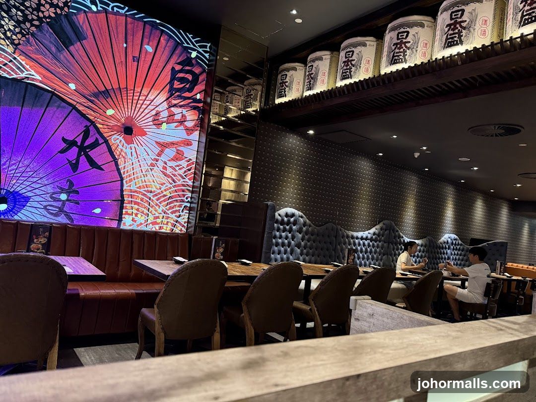Restaurant Interior with Japanese Decor