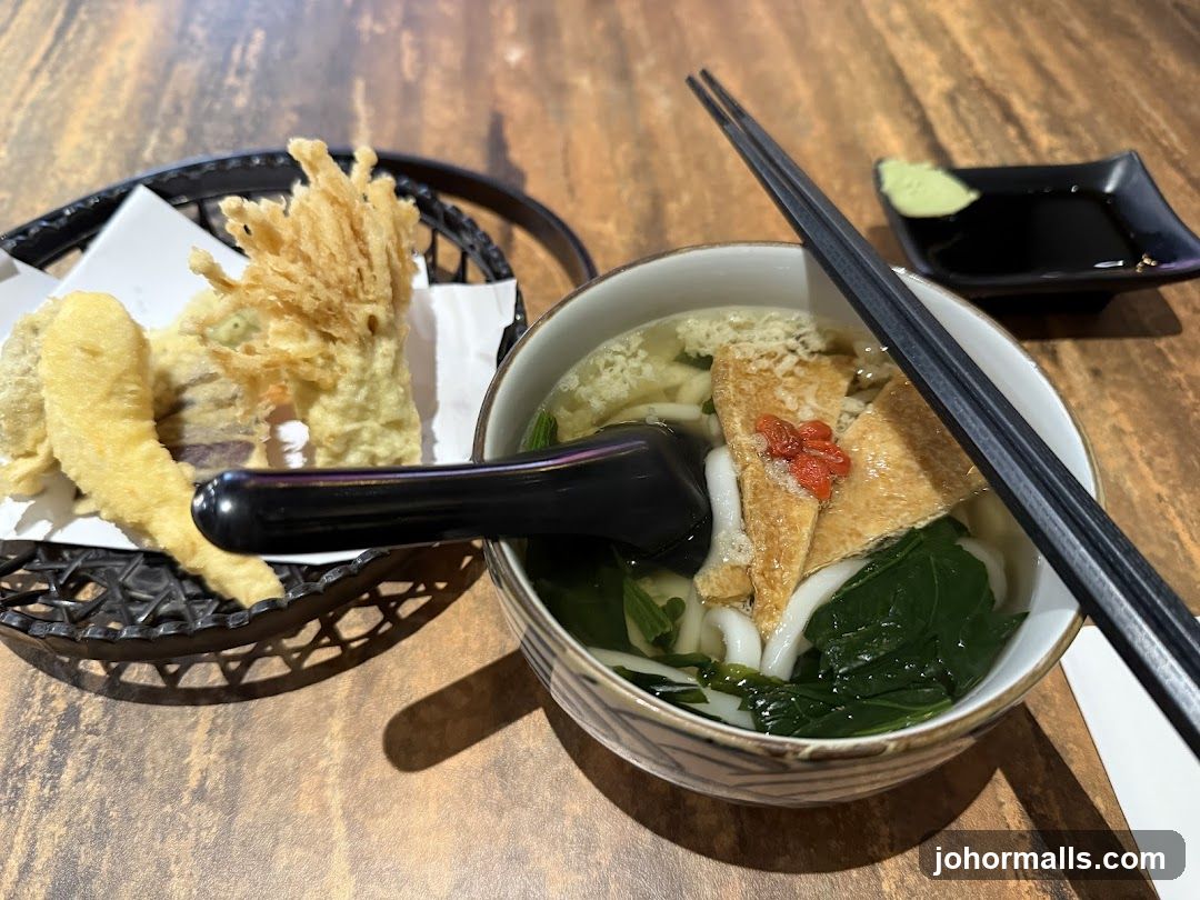 Udon Soup and Tempura