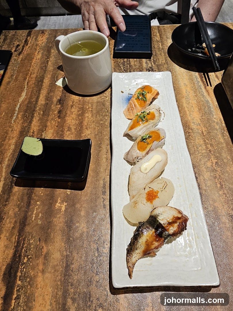 Sushi Platter and Tea