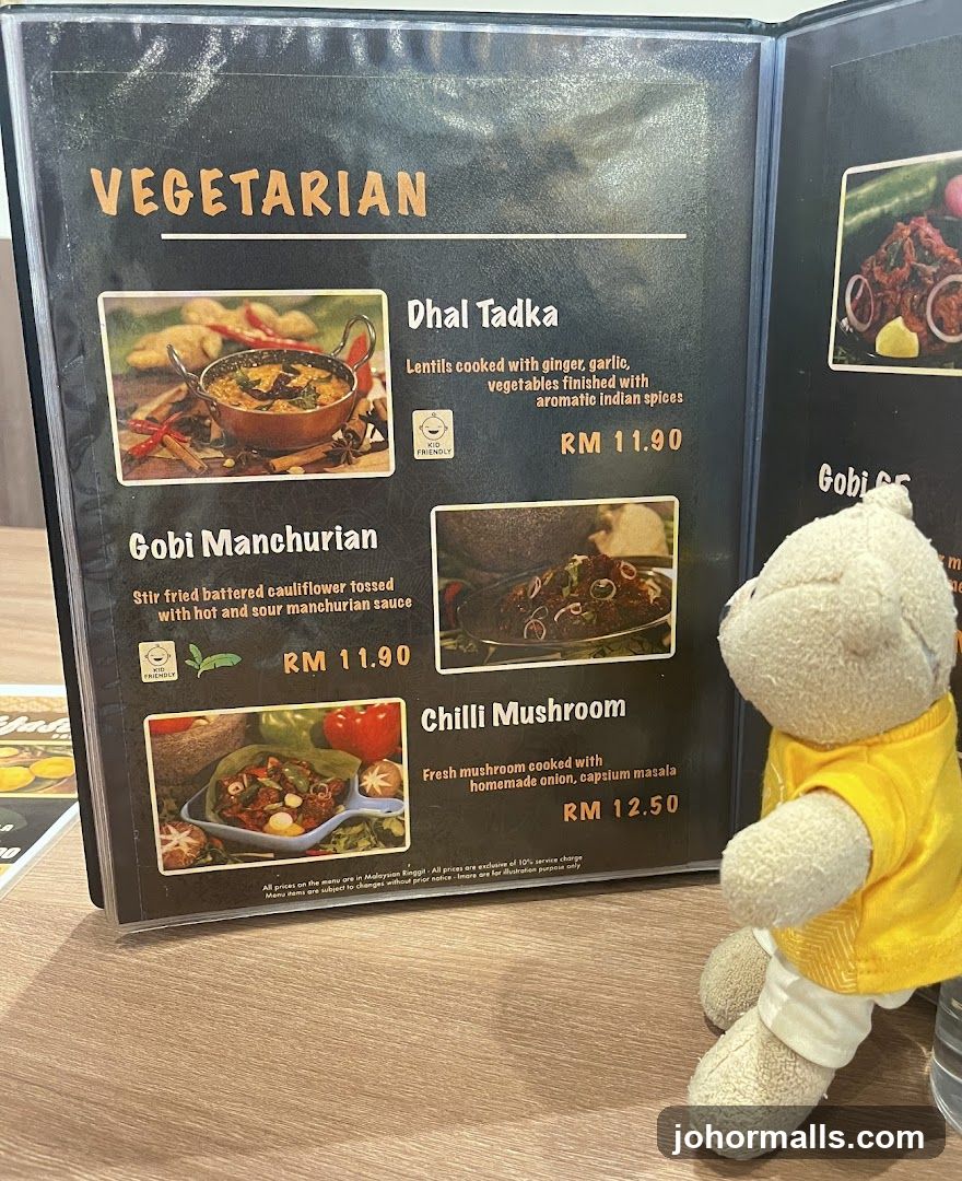 Vegetarian Menu