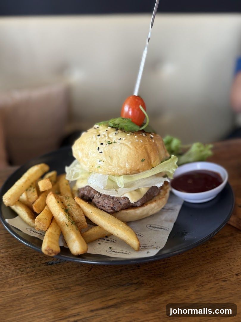 Burger and Fries