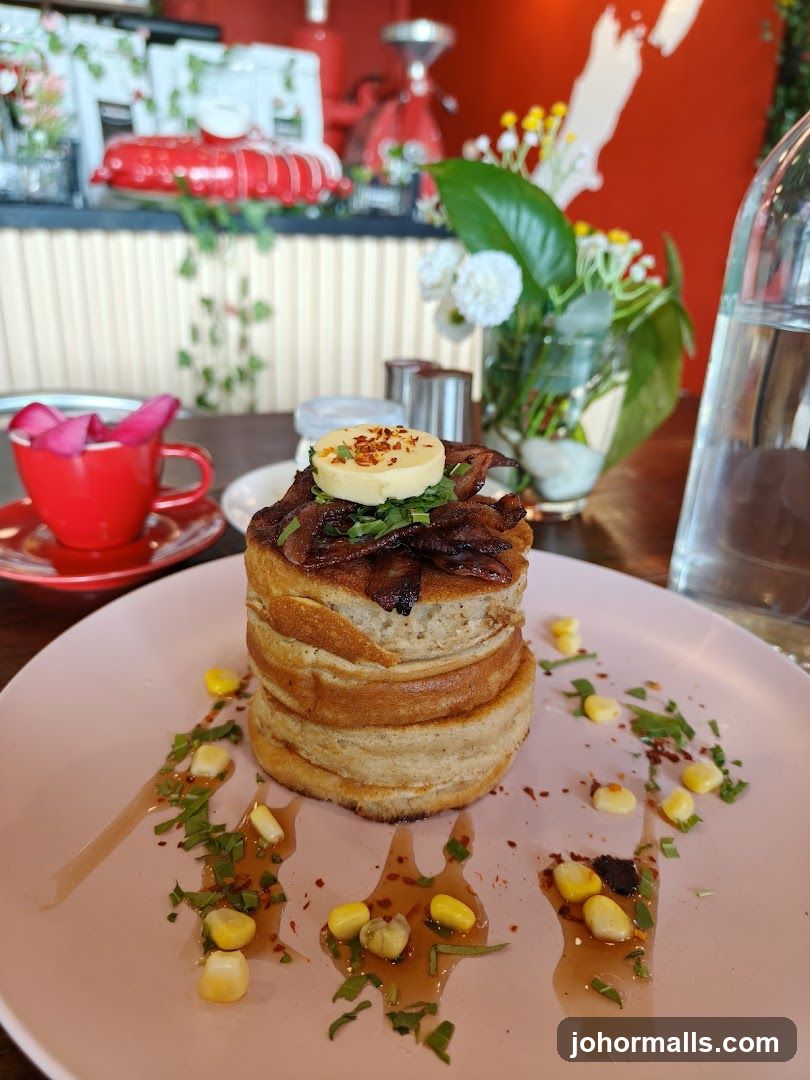 Pancakes with Bacon and Butter