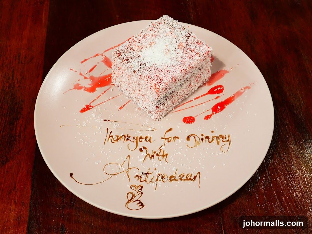 Dessert with Thank You Message