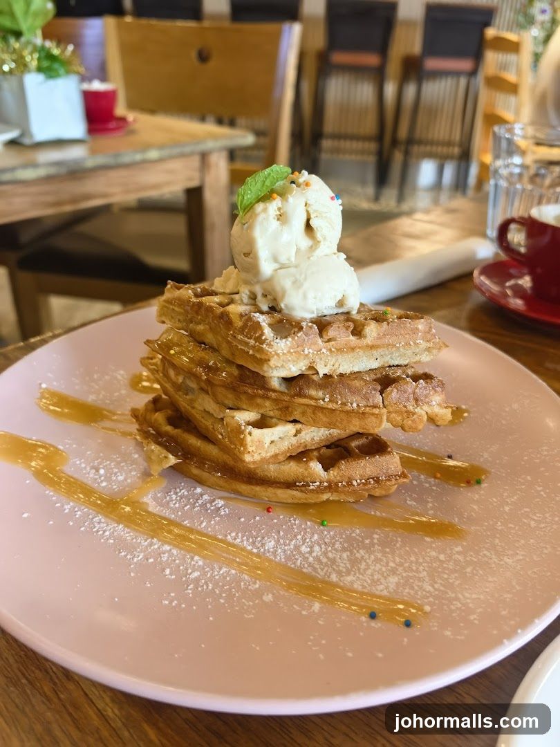 Waffles with Ice Cream