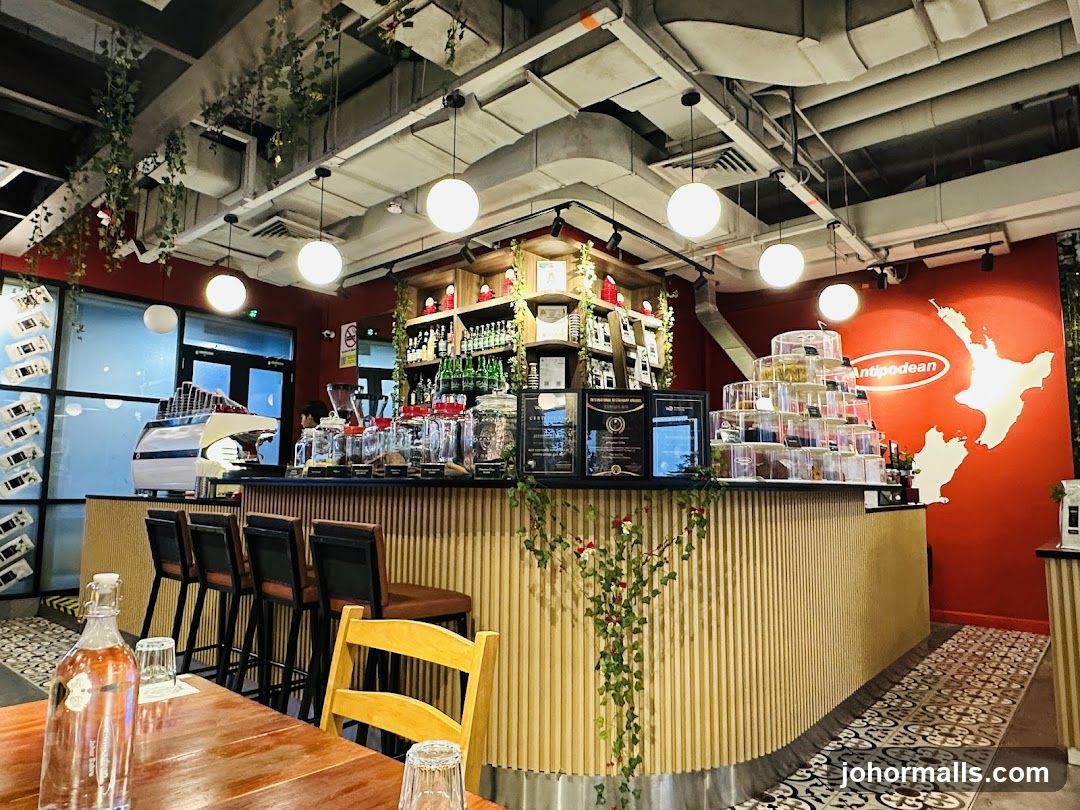 Cafe Interior with Bar