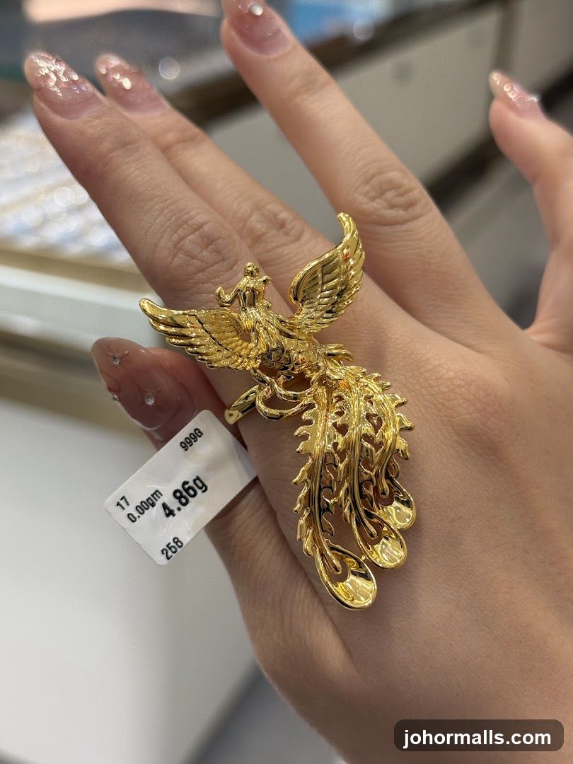 Gold Phoenix Ring