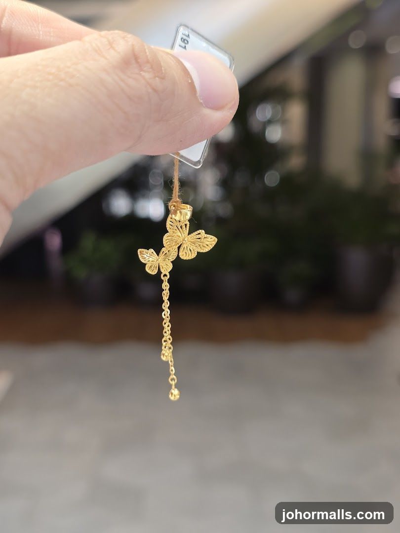 Gold Butterfly Charm