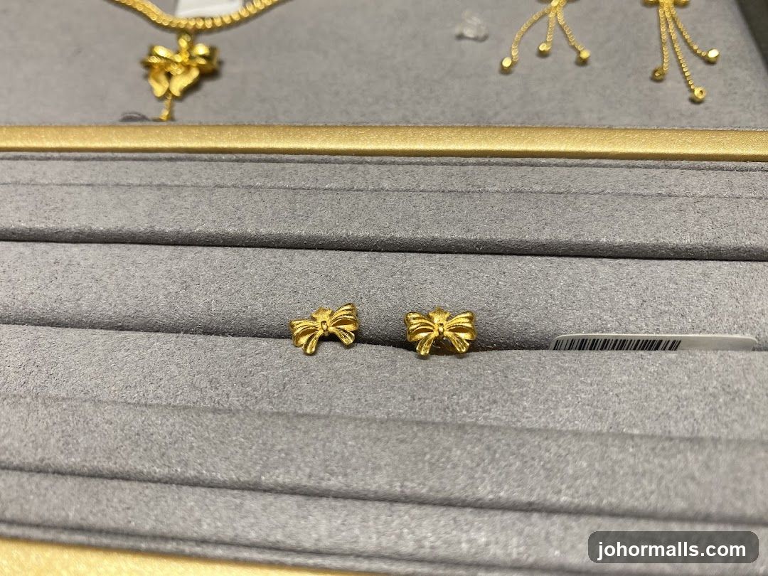 Gold Bow Earrings