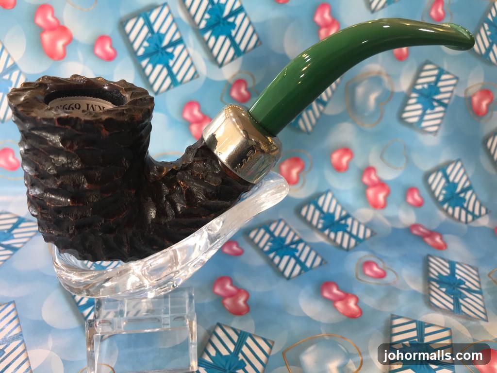 Pipe on a patterned background