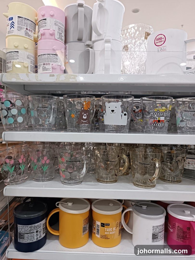 Mugs and Glasses Display