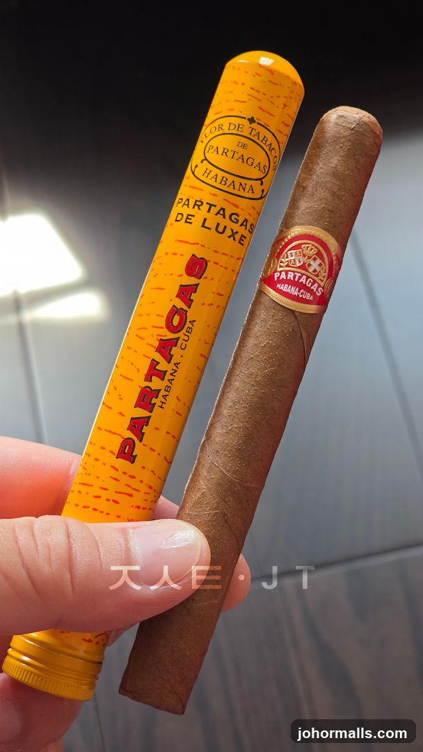 Partagas Cigar and Tube