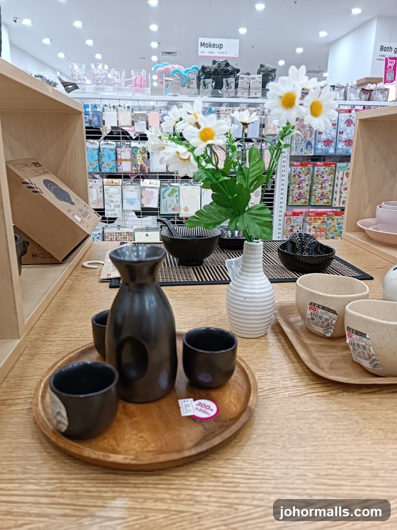 Sake Set and Daisies