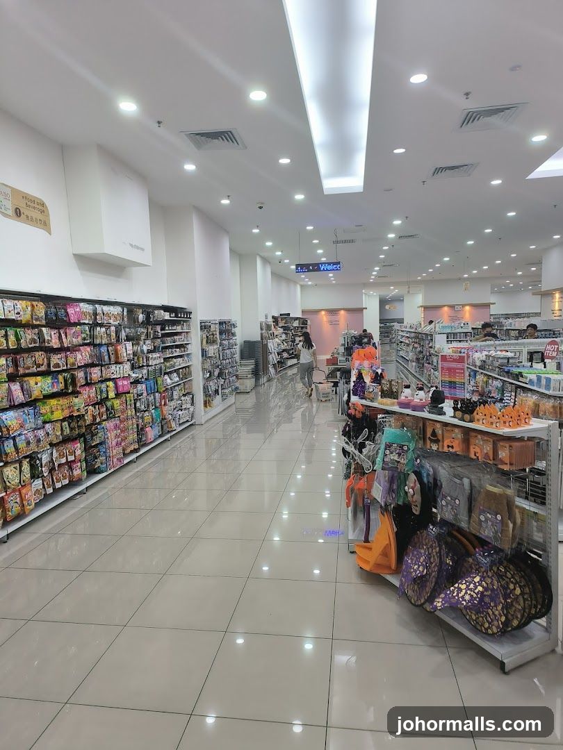 Store Interior with Aisles of Products