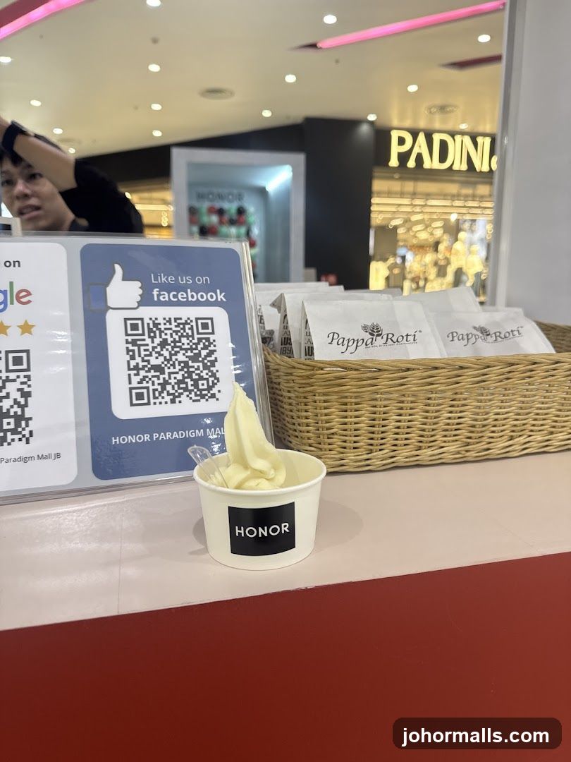 Soft Serve Ice Cream and Pappa Roti