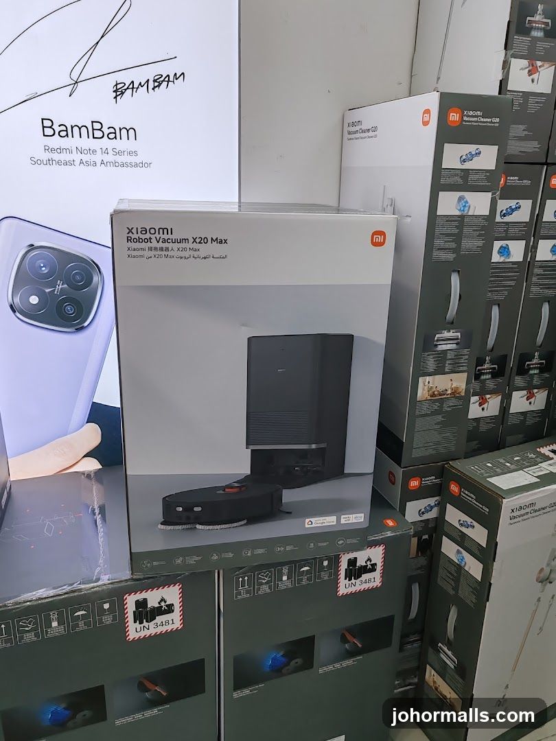 Xiaomi Robot Vacuum and Redmi Note Box