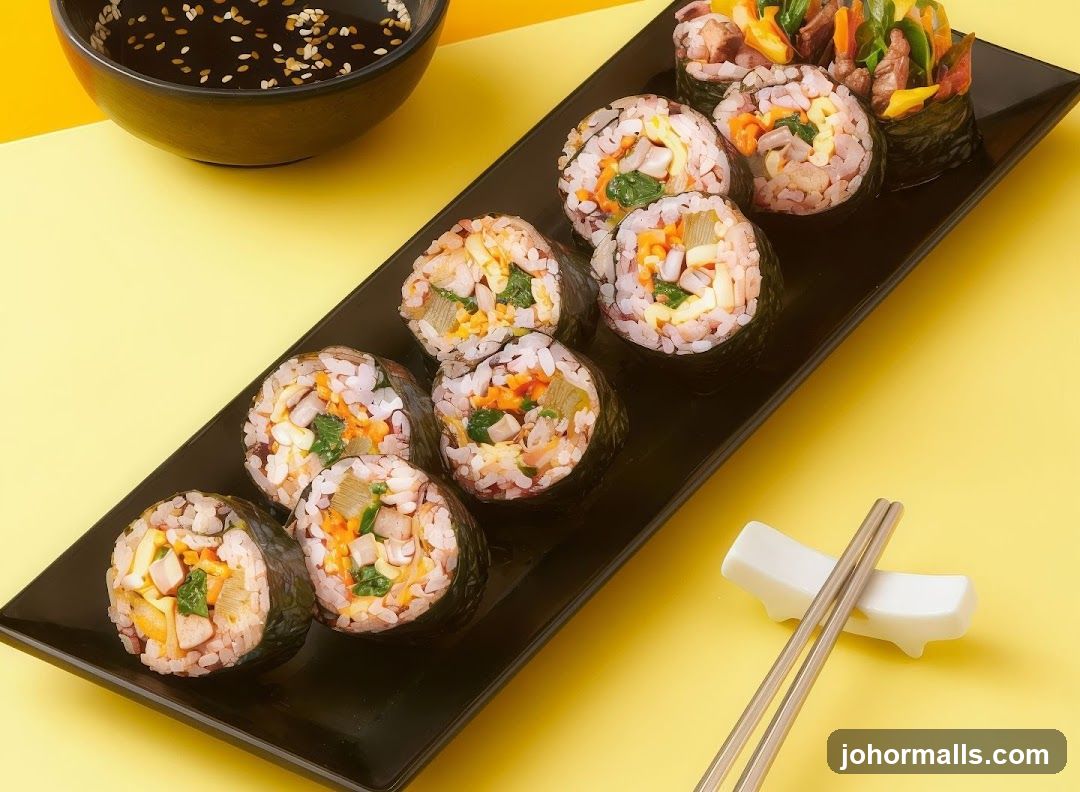 Gimbap Rolls with Dipping Sauce