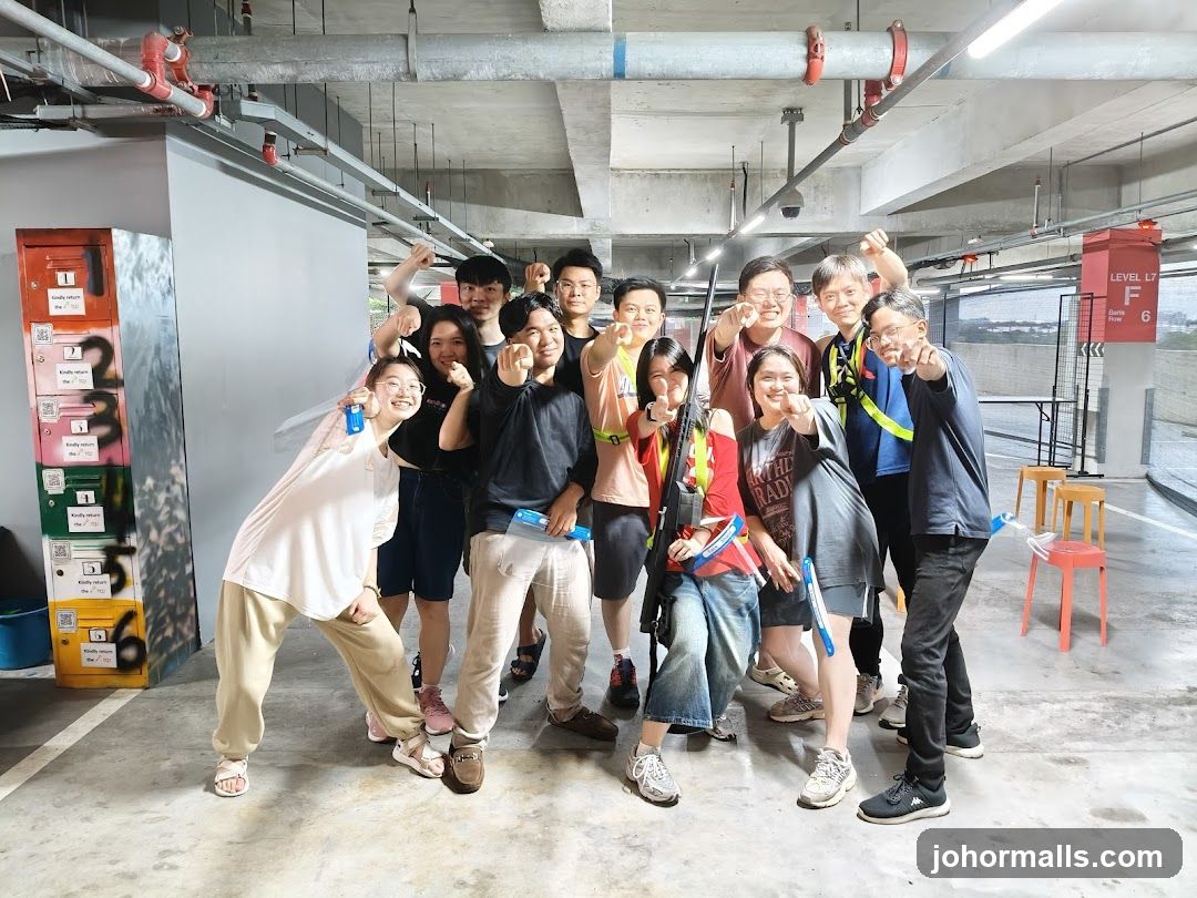Group Posing with Toy Guns