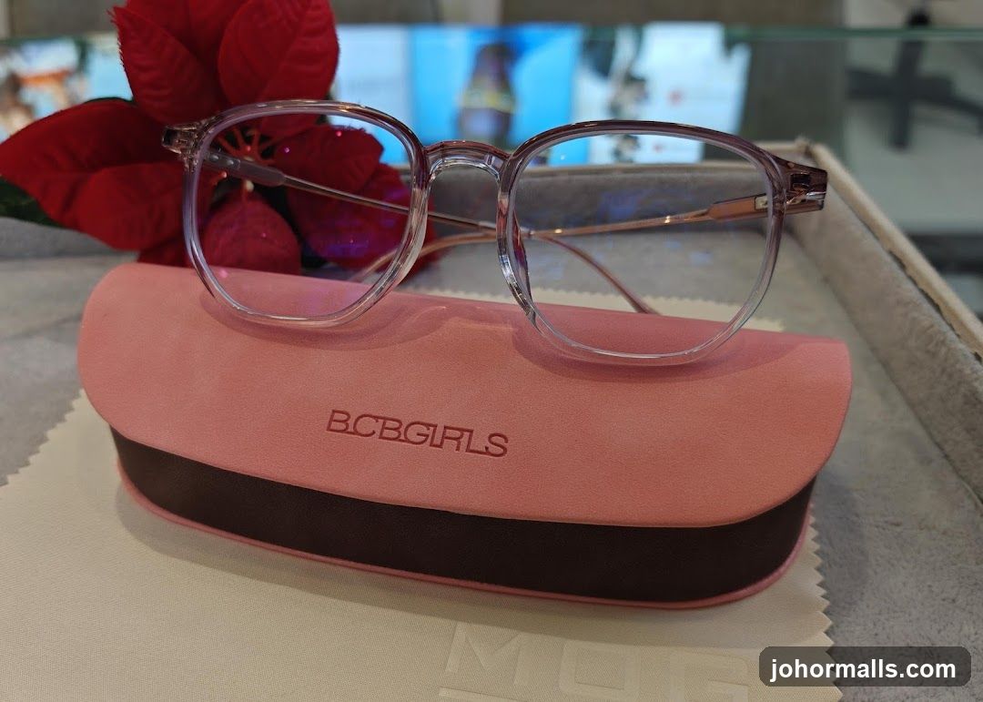 Eyeglasses on a case