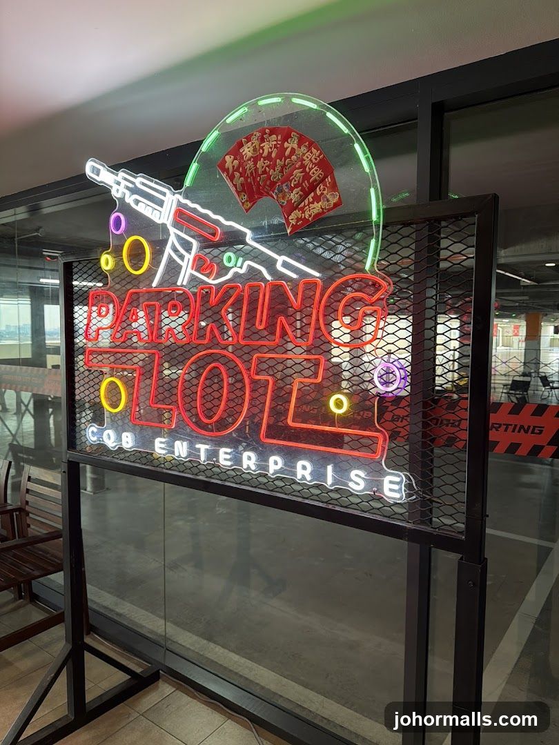 Neon Sign for Parking Lot