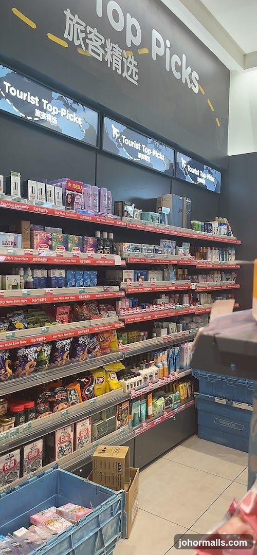 Store Interior with Shelves of Products