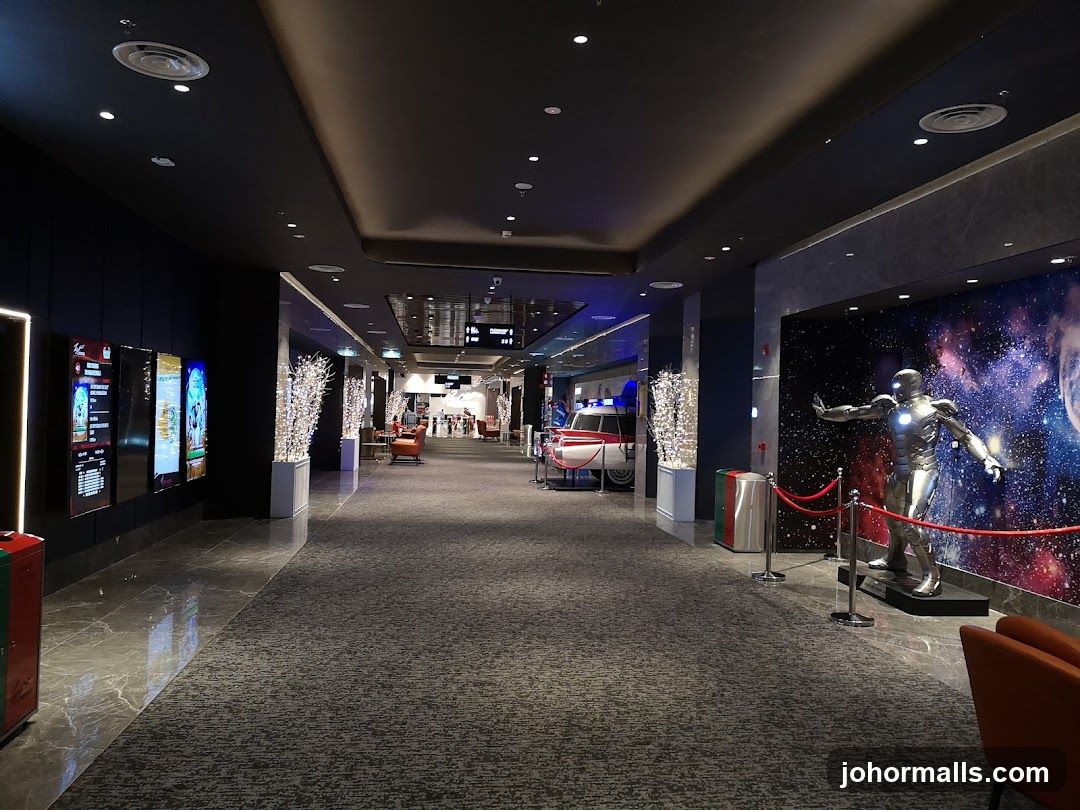 Cinema Lobby with Themed Decorations