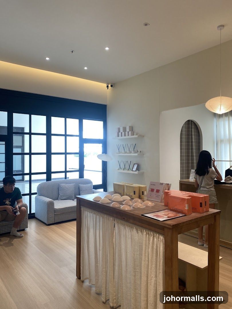 Store Interior with Display Table