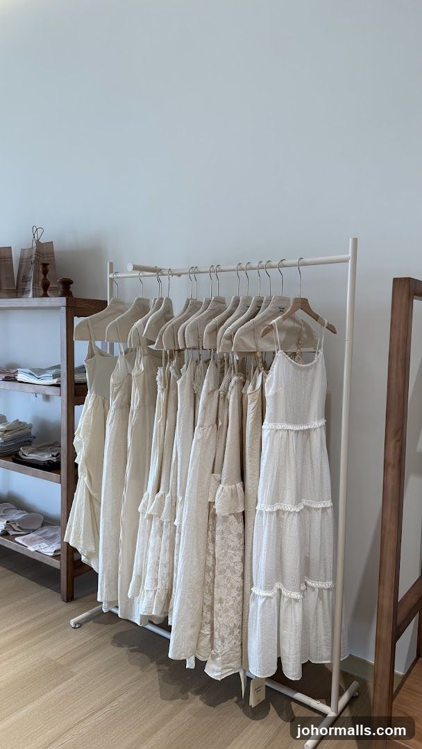 Clothing Rack with Dresses