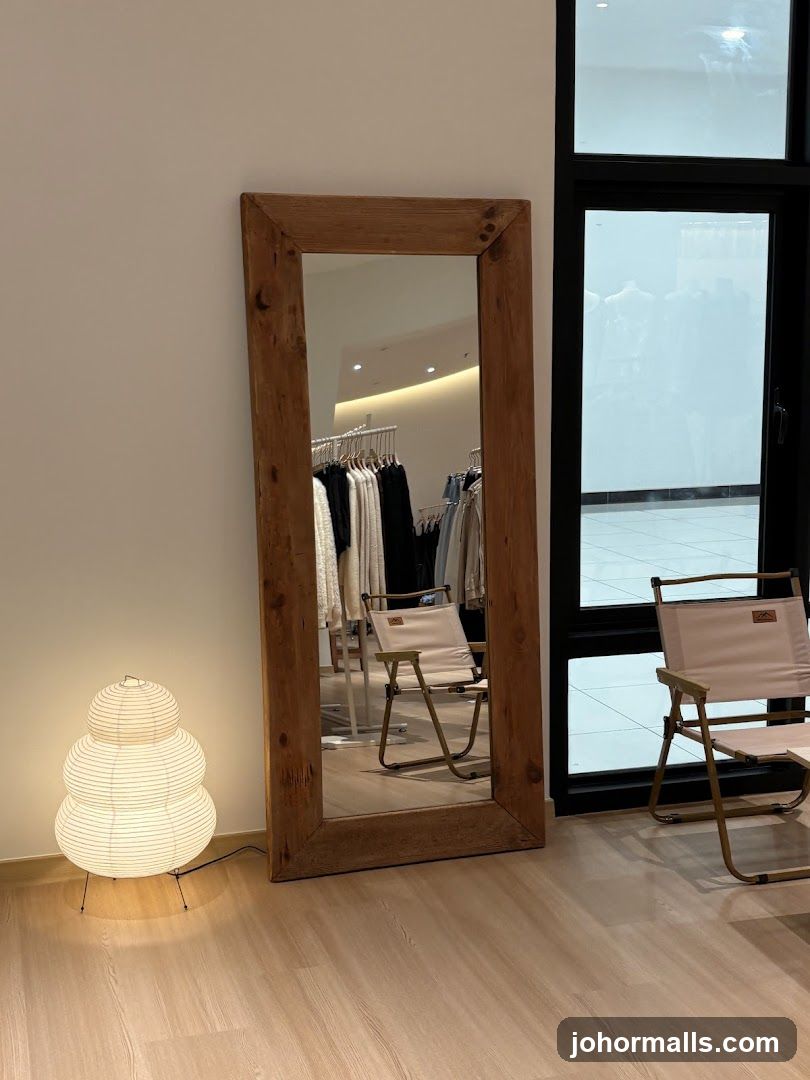 Interior of a clothing store
