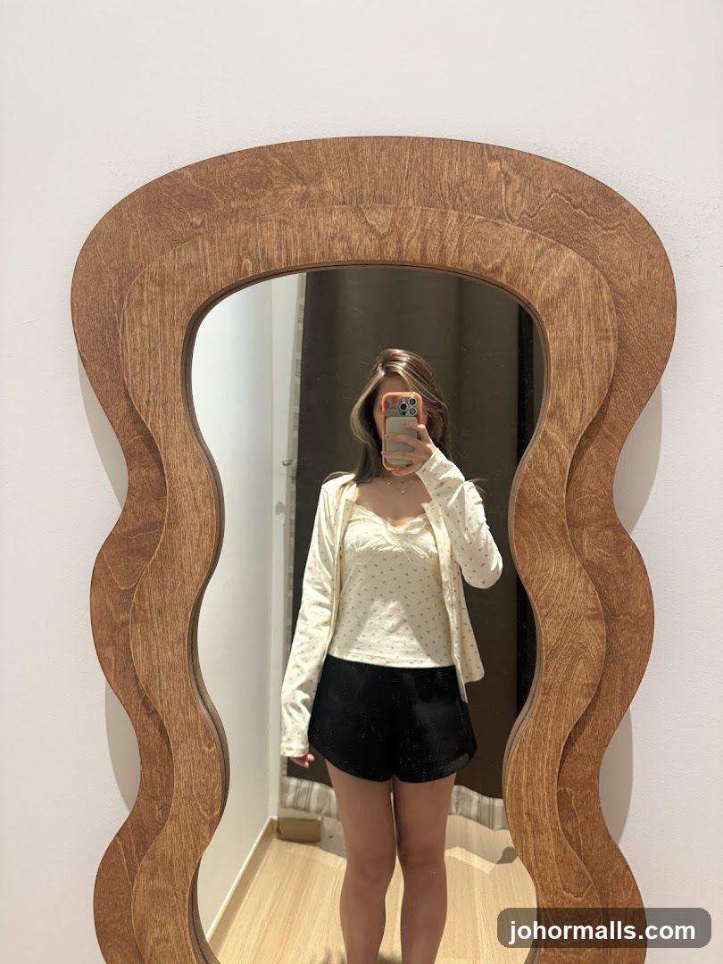 Woman in a fitting room