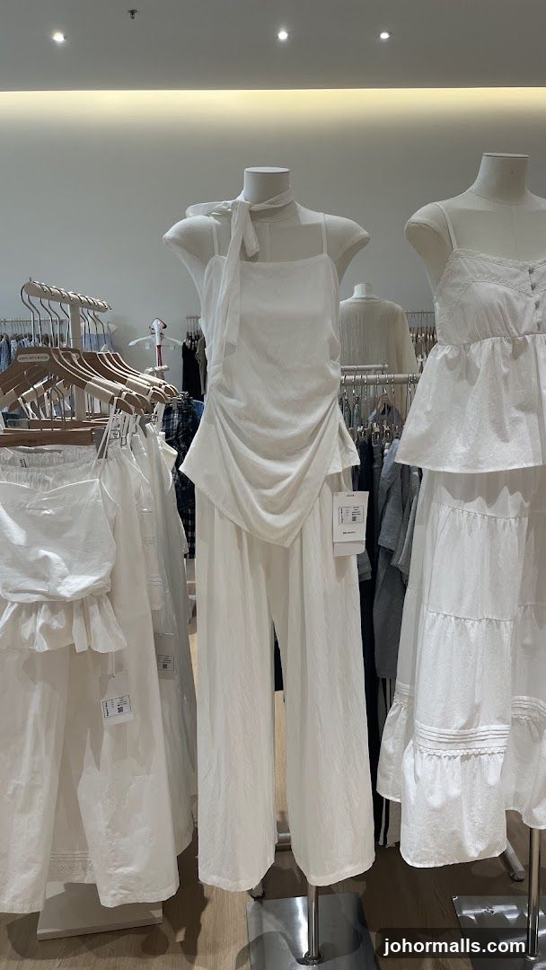 White Clothing Display