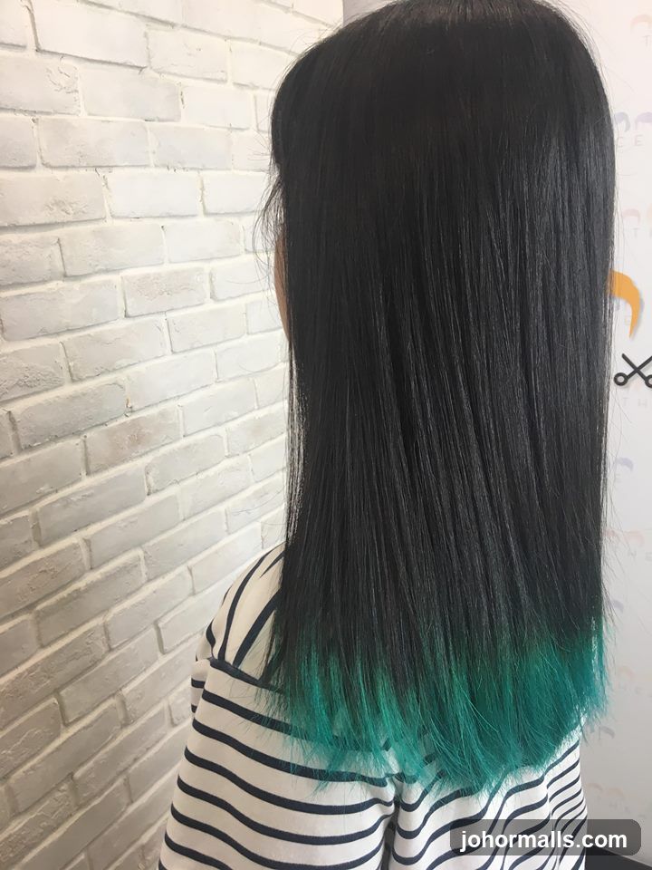 Woman with Ombre Hair