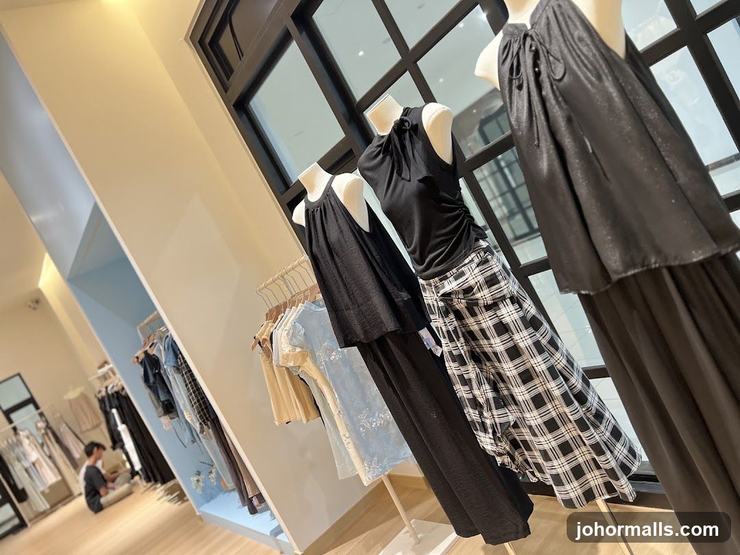 Clothing store mannequins