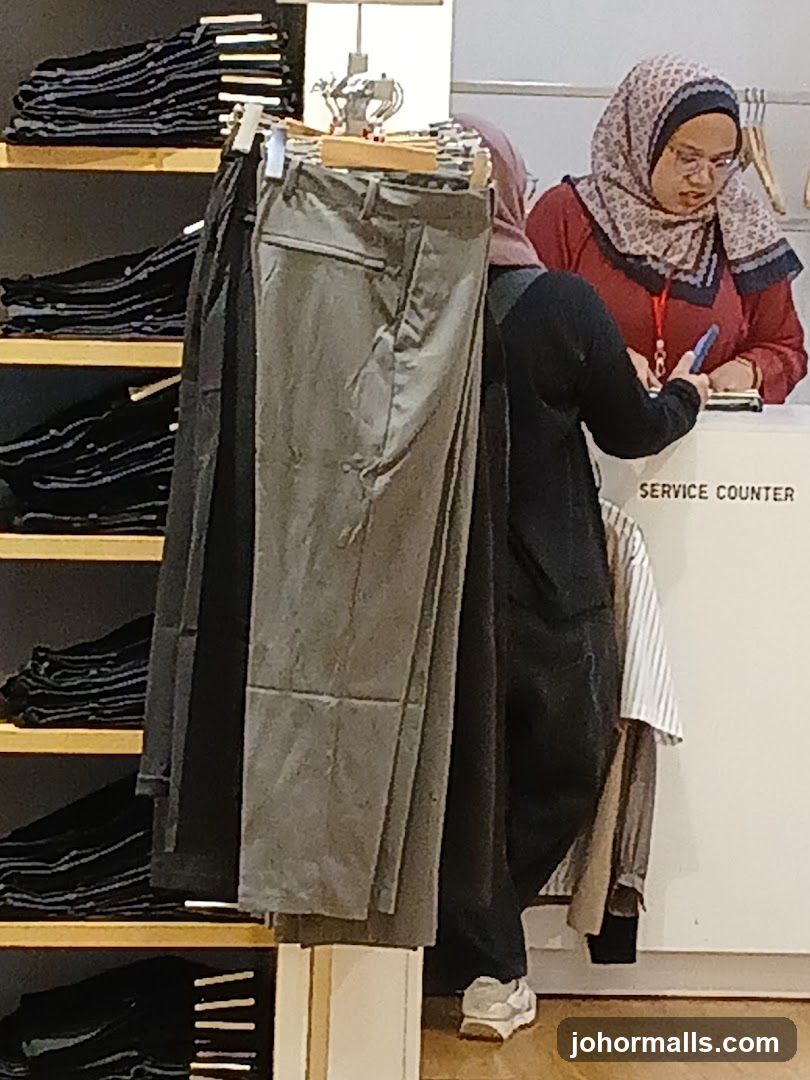 Clothing Store Service Counter