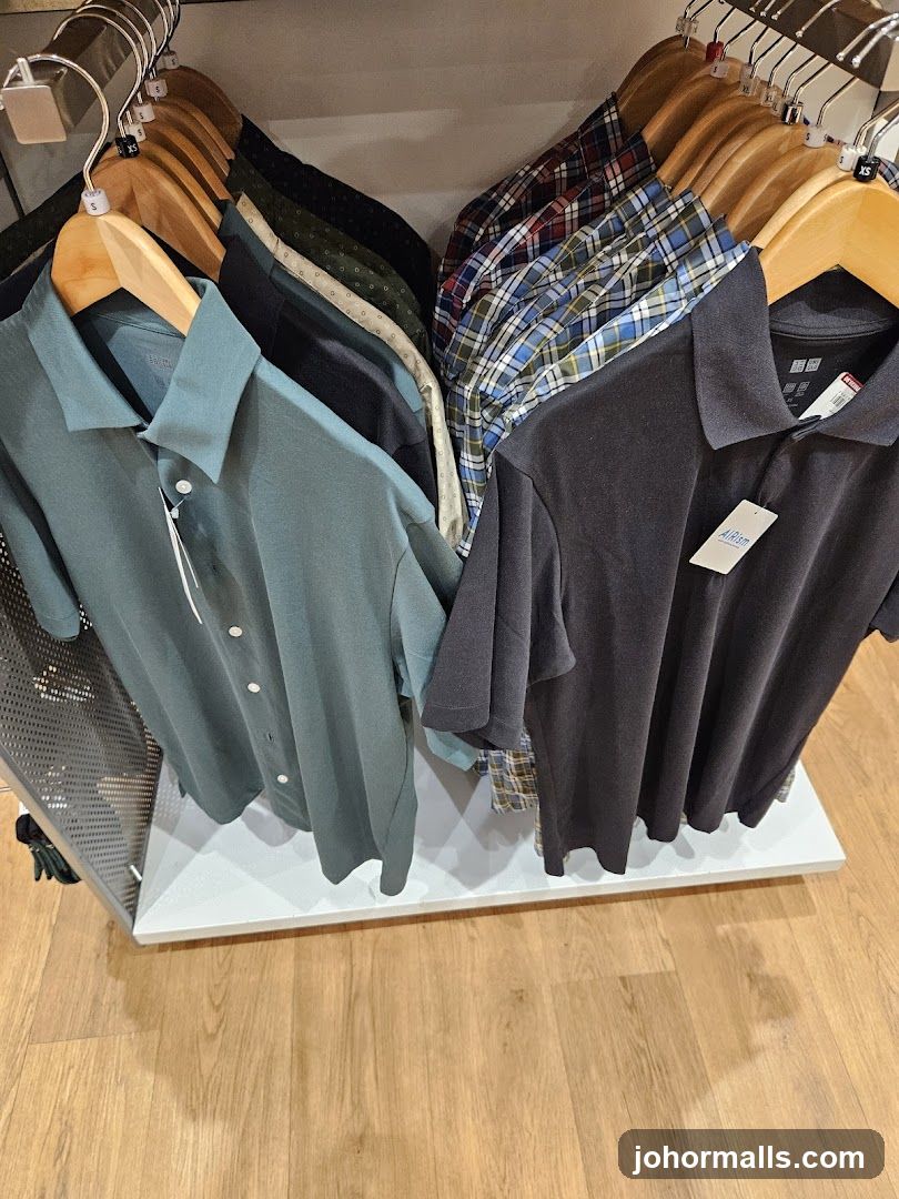 Men's Polo Shirts and Button-Down Shirts