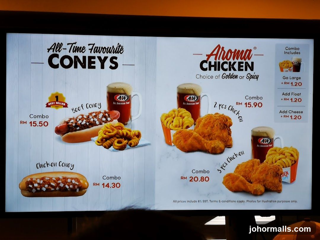 A&W Menu