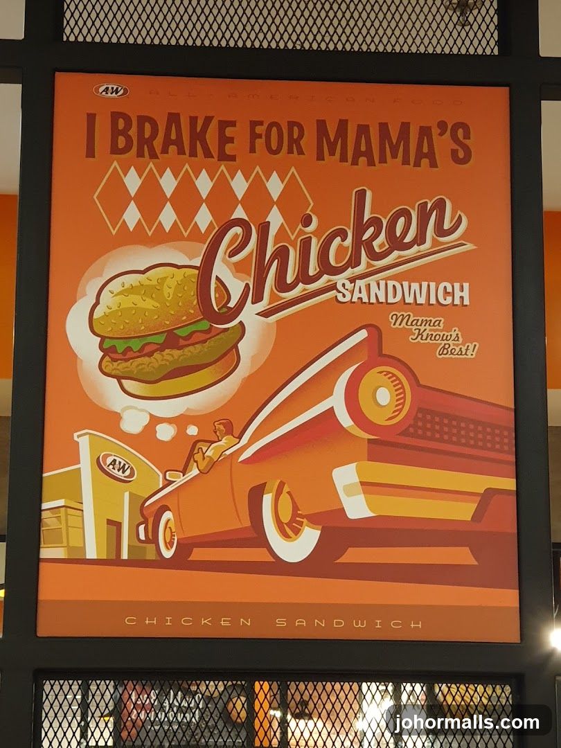 A&W Chicken Sandwich Advertisement