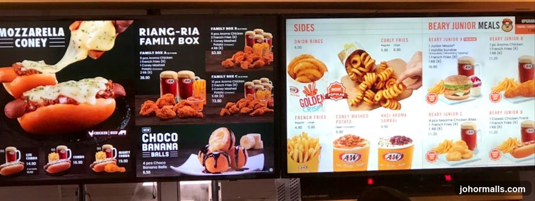 A&W Menu