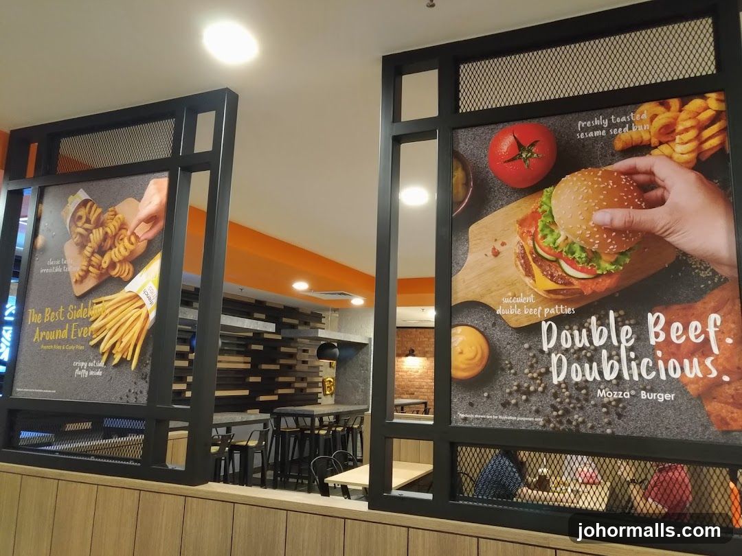 Burger and Fries Advertisement
