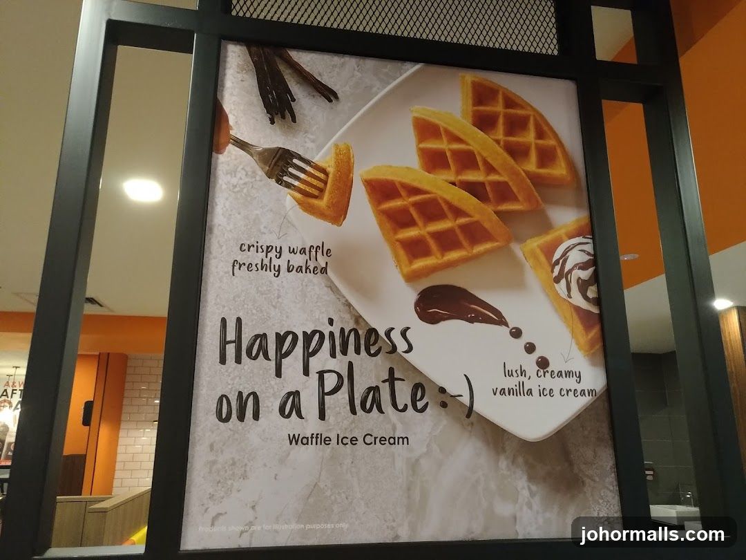 Waffle Ice Cream Advertisement