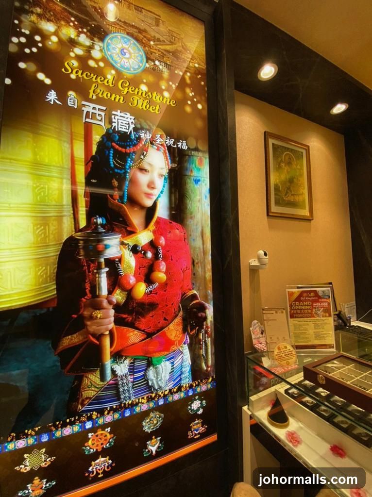 Tibetan Gemstone Display