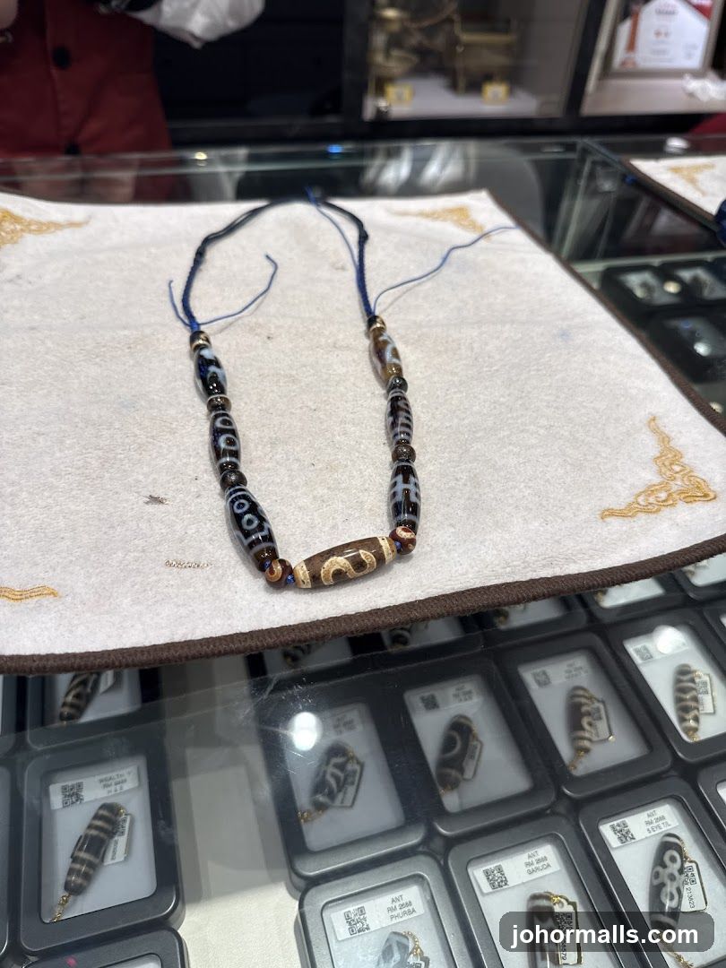 Tibetan Dzi Bead Necklace